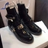 BALENCIAGA Ceinture cut-out leather ankle boots